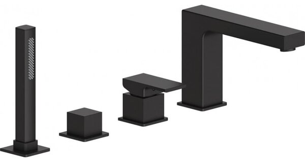 Mexen Cube bateria wannowa, czarna - 72932-70