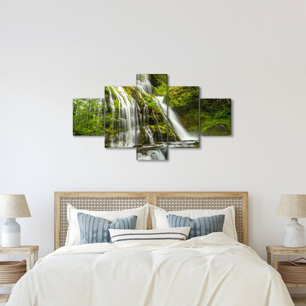 Obraz - Wodospad, Wind River Valley (125x70 cm)