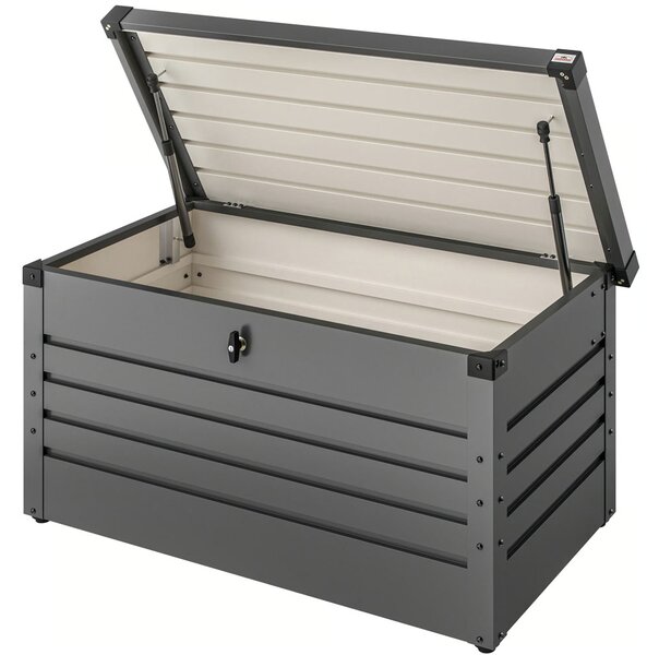 Metalowa skrzynia ogrodowa METALBOX, 385L, 120×62×63cm, antracytowa Gardebruk