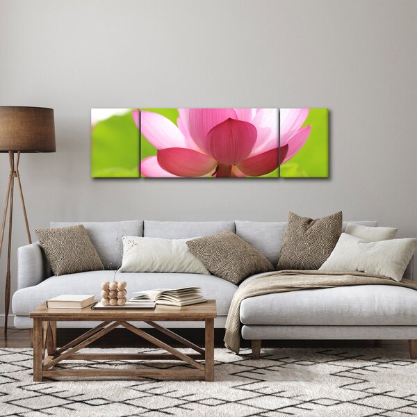 Obraz kwiatu lotosu (170x50 cm)