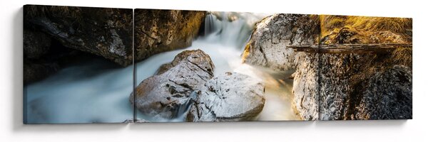 Obraz - Strumień leśny (170x50 cm)