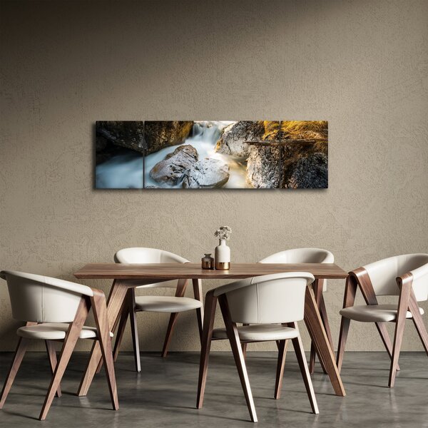 Obraz - Strumień leśny (170x50 cm)