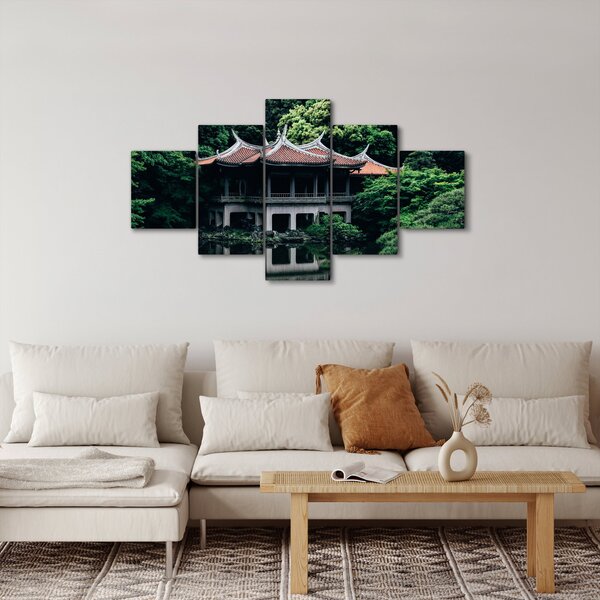 Obraz z japońskiego ogrodu narodowego (125x70 cm)