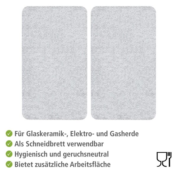 Zestaw 2 szklanych płyt na kuchenkę Wenko Transparent