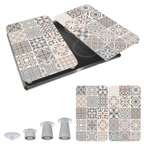 Zestaw 2 szklanych płyt ochronnych na kuchenkę Wenko Universal Tile
