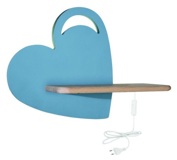 Kinkiet HEART niebieski LED 1x5W 250lm wym:26x36x12cm IP20 Candellux