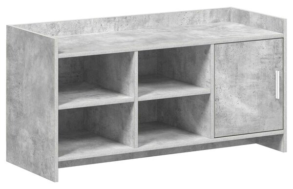 Szafka na buty z drzwiami Betonowy szary 100 x 39,5 x 51 cm