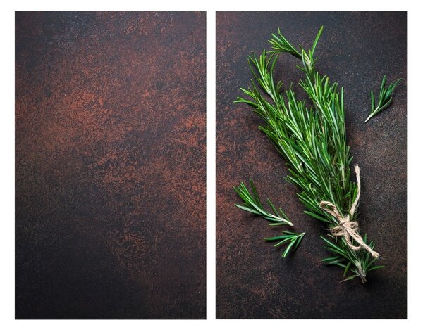 Płyty ochronne na kuchenkę ze szkła hartowanego zestaw 2 szt. 52x30 cm Rosemary – Allstar