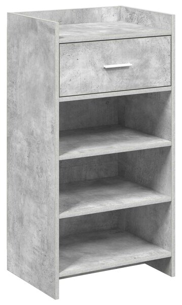 Szafka na buty z szufladą Betonowy szary 48 x 36 x 92 cm