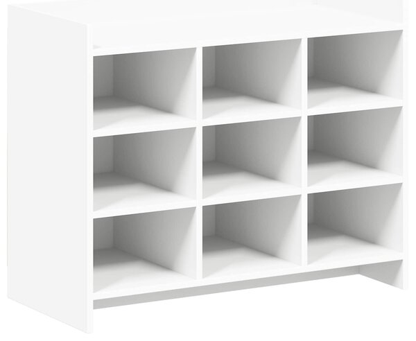 Szafka na buty Biały 85 x 39,5 x 70 cm Drewno inżynieryjne