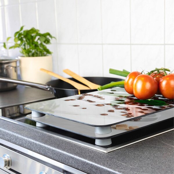 Płyty ochronne na kuchenkę ze szkła hartowanego zestaw 2 szt. 52x30 cm Café Aromatica – Maximex