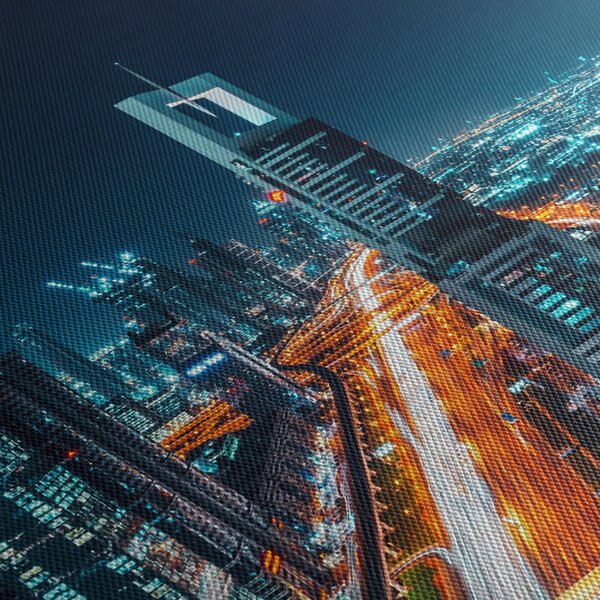 Obraz - Noc w Dubaju (170x50 cm)