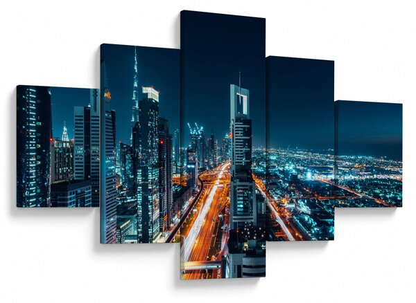 Obraz - Noc w Dubaju (125x70 cm)