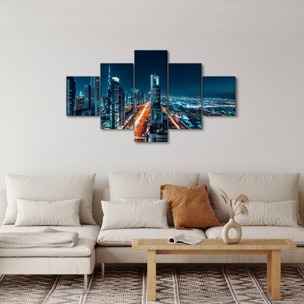 Obraz - Noc w Dubaju (125x70 cm)