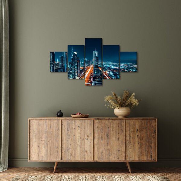 Obraz - Noc w Dubaju (125x70 cm)