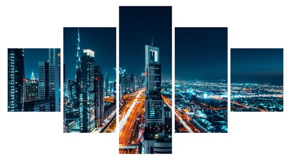 Obraz - Noc w Dubaju (125x70 cm)