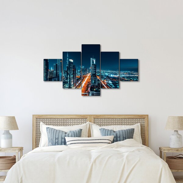 Obraz - Noc w Dubaju (125x70 cm)
