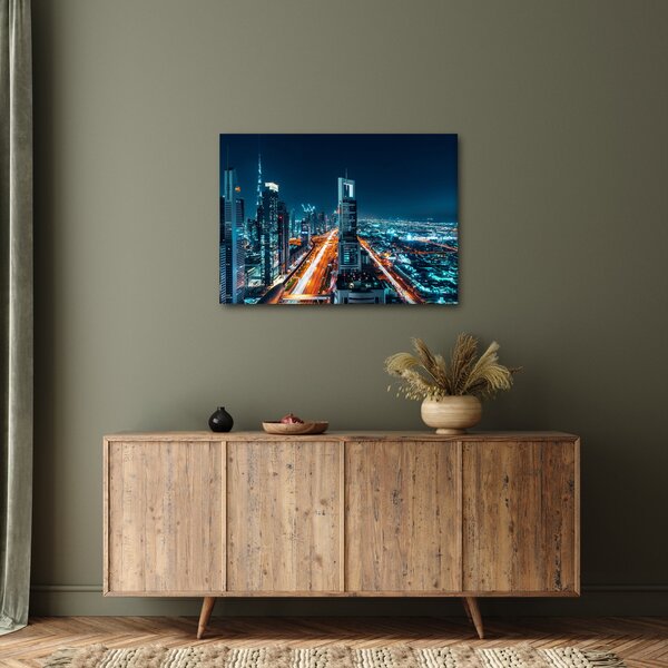 Obraz - Noc w Dubaju (70x50 cm)