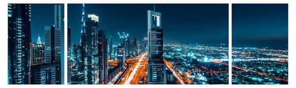 Obraz - Noc w Dubaju (170x50 cm)