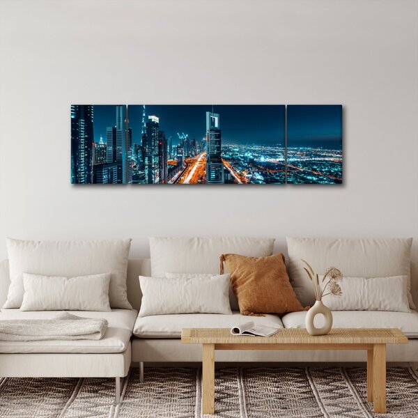 Obraz - Noc w Dubaju (170x50 cm)