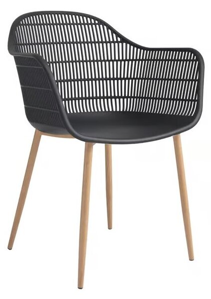 Krzesło ogrodowe PATIO Igor 47565 Czarno-brązowy