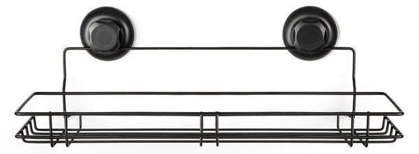 Czarna samoprzylepna półka kuchenna Compactor Bestlock Black Kitchen Shelf, 45,5x12 cm