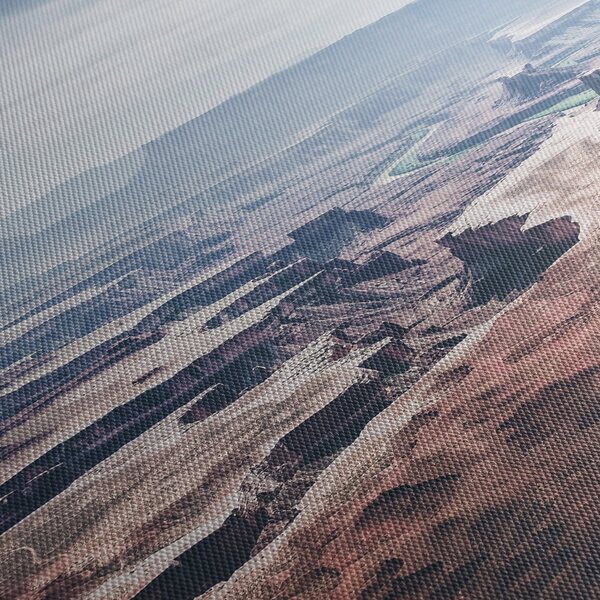 Obraz kanionów, USA (z zegarem) (90x30 cm)