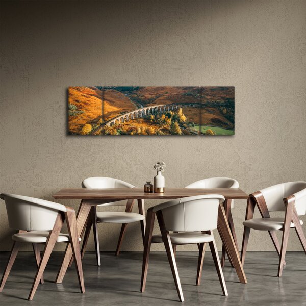 Obraz mostu w szkockiej dolinie (170x50 cm)