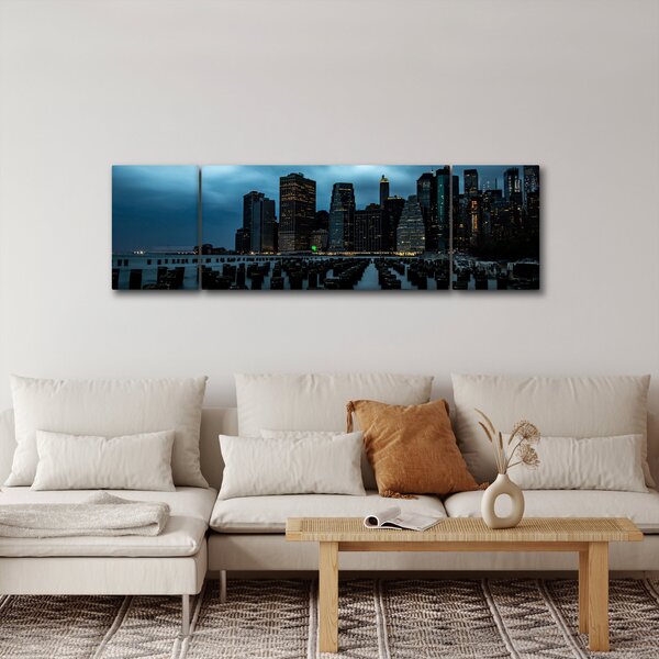 Obraz - Widok na drapacze chmur Nowego Jorku (170x50 cm)