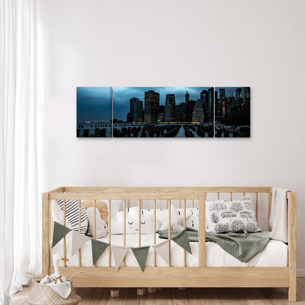 Obraz - Widok na drapacze chmur Nowego Jorku (170x50 cm)