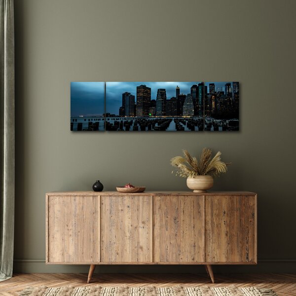 Obraz - Widok na drapacze chmur Nowego Jorku (170x50 cm)