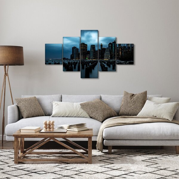 Obraz - Widok na drapacze chmur Nowego Jorku (125x70 cm)