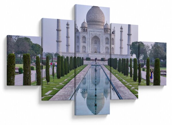 Obraz - Taj Mahal o wschodzie słońca (125x70 cm)