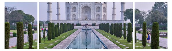 Obraz - Taj Mahal o wschodzie słońca (170x50 cm)