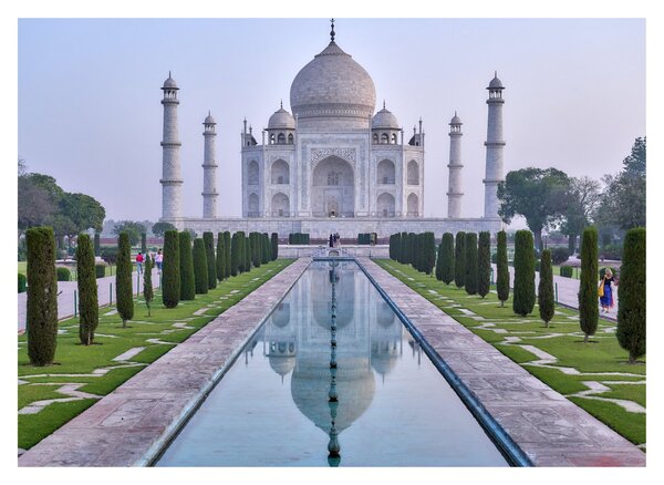 Obraz - Taj Mahal o wschodzie słońca (70x50 cm)