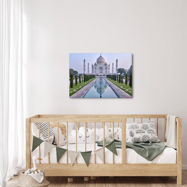 Obraz - Taj Mahal o wschodzie słońca (70x50 cm)