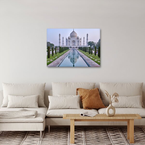 Obraz - Taj Mahal o wschodzie słońca (70x50 cm)