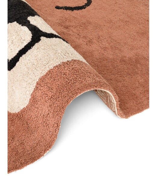 Brązowy bawełniany dywan dziecięcy odpowiedni do prania/tkany ręcznie 101x120 cm Snuggle Benni – Hanse Home
