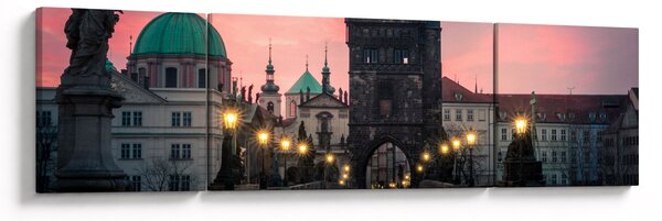 Obraz - Na Moście Karola (170x50 cm)