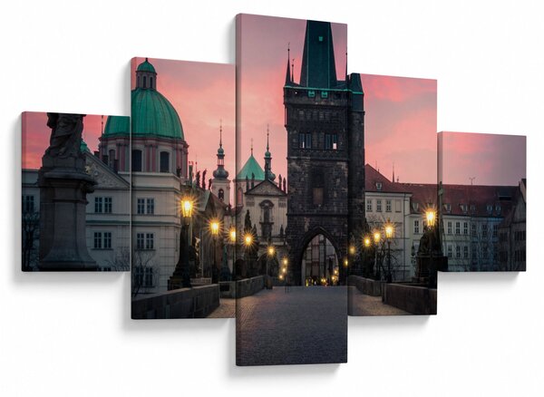 Obraz - Na Moście Karola (125x70 cm)