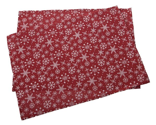 Tekstylne maty stołowe zestaw 2 szt. ze świątecznym motywem 32x45 cm Flakes – Dakls