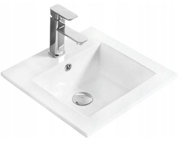 Mexen Stella umywalka wpuszczana w blat 41 x 41 cm, biała - 25454100