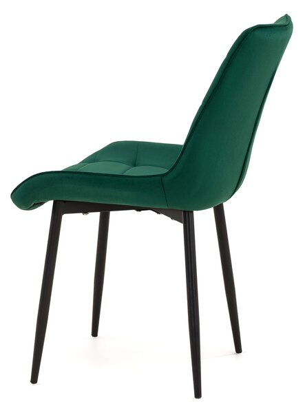 MebleMWM Krzesło welurowe zielone ART830