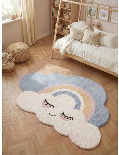 Kremowy bawełniany dywan dziecięcy odpowiedni do prania/tkany ręcznie 140x200 cm Snuggle Nappi – Hanse Home