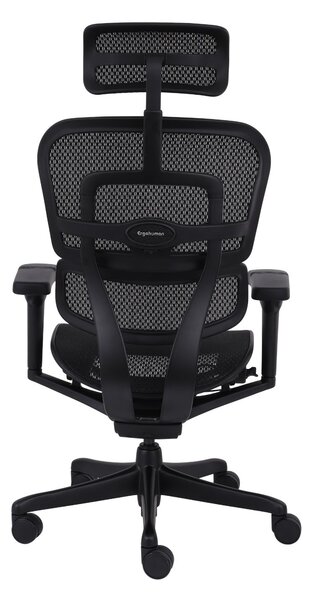 Fotel ergonomiczny Ergohuman 2 Ultra BS Black, biurowy, obracany, na kółkach, do biura