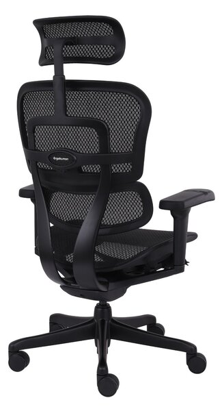 Fotel ergonomiczny Ergohuman 2 Ultra BS Black, biurowy, obracany, na kółkach, do biura