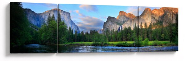 Obraz dzikiego górskiego krajobrazu (170x50 cm)