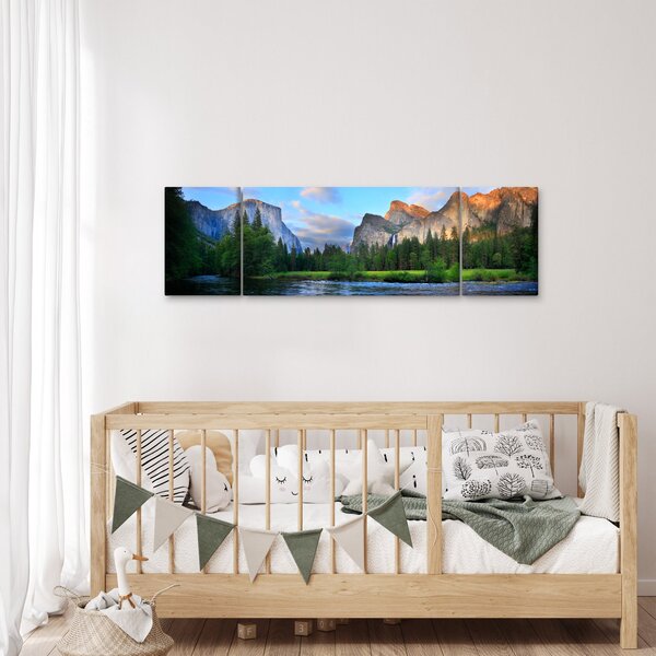 Obraz dzikiego górskiego krajobrazu (170x50 cm)