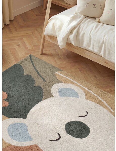 Kremowy bawełniany dywan dziecięcy odpowiedni do prania/tkany ręcznie 140x200 cm Snuggle Rio – Hanse Home