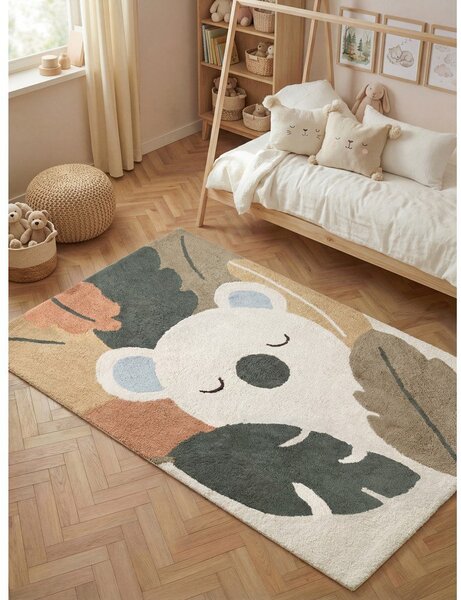 Kremowy bawełniany dywan dziecięcy odpowiedni do prania/tkany ręcznie 140x200 cm Snuggle Rio – Hanse Home